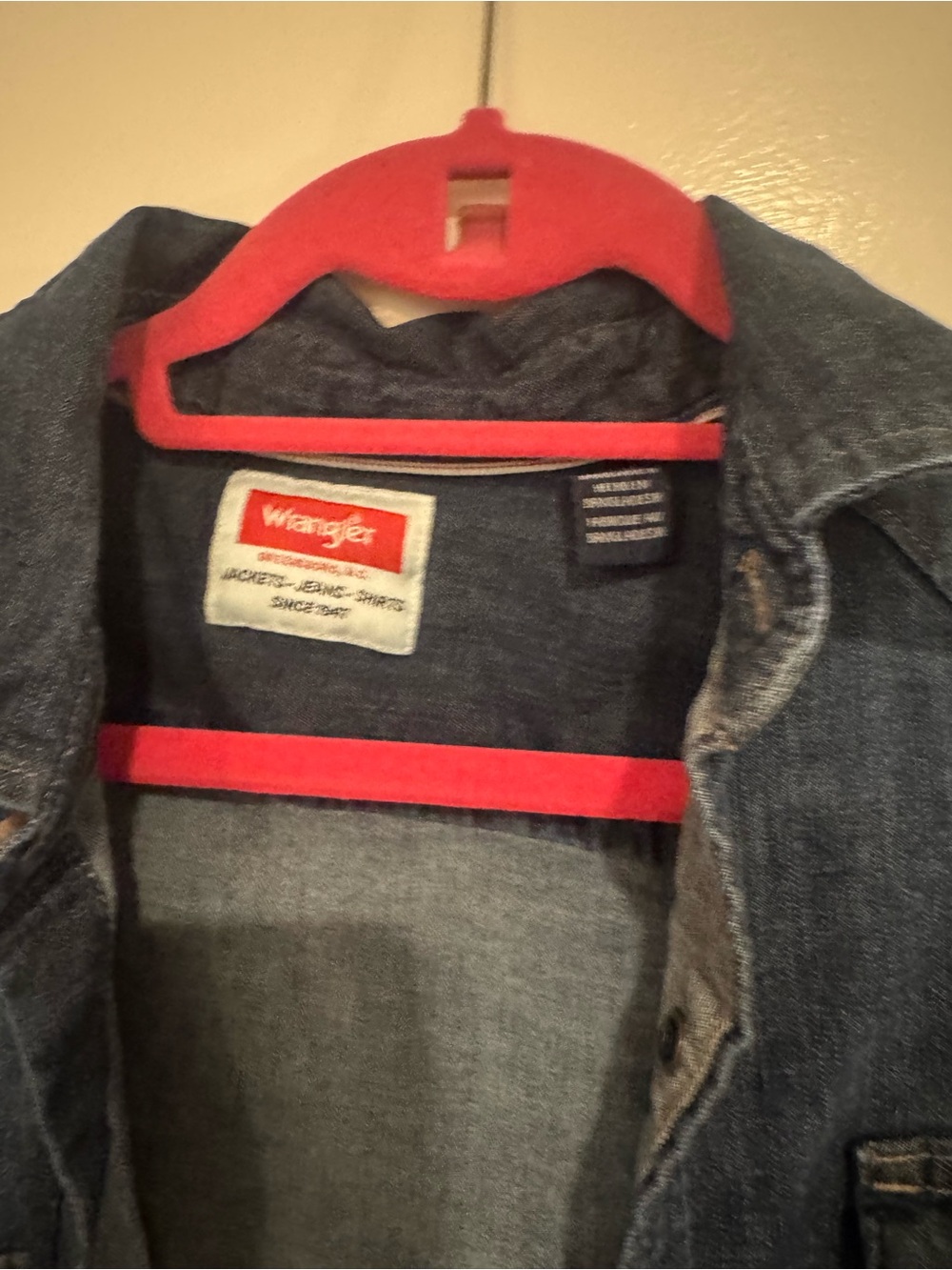 Wrangler Denim shirt in Dark Blue